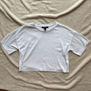 White Crop Tshirt